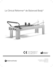 Balanced Body Le Clinical Reformer Manuel D'instructions