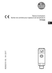 IFM TY7439 Notice D'utilisation