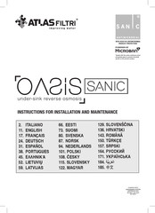 Atlas Filtri OASIS SANIC Instructions Pour L'installation Et L'entretien