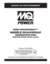 MQ Power WHISPERWATT DCA45SSIU4F Manuel De Fonctionnement