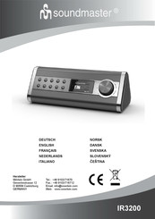 SOUNDMASTER IR3200 Mode D'emploi