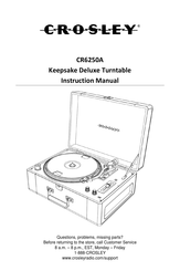 Crosley Keepsake Deluxe CR6250A Manuel D'utilisation