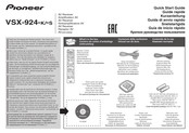 Pioneer VSX-924-K Guide Rapide