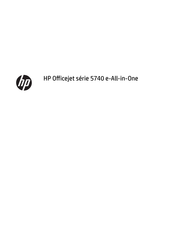 HP Officejet 5740 Serie Mode D'emploi