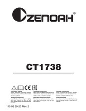 Zenoah CT1738 Manuel D'instructions