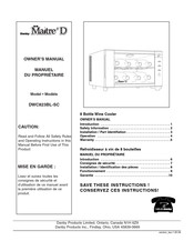 Danby Maitre'D DWC823BL-SC Manuel Du Propriétaire