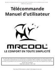 MrCool DIY Multi-Zone RG10A4 Manuel D'utilisateur