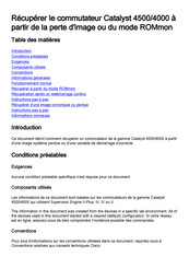 Cisco Catalyst 4000 Instructions