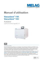 MELAG Vacuclave 123 Manuel D'utilisation