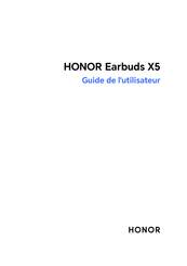 honor Earbuds X5 Guide De L'utilisateur
