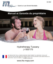 mspa Hydrotherapy Tuscany J-170 Manuel Du Propriétaire