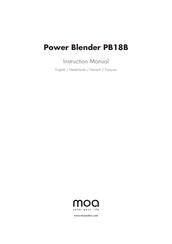 MOA Power Blender PB18B Manuel D'instructions