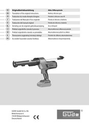 Güde 58415 Traduction Du Mode D'emploi D'origine