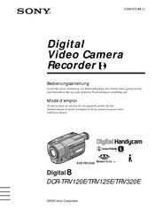 Sony Handycam DCR-TRV320E Mode D'emploi