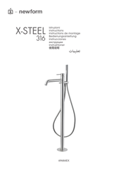 newform X-STEEL 316 69684EX Instructions De Montage