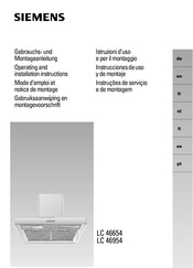 Siemens LC 46954 Mode D'emploi Et Notice De Montage