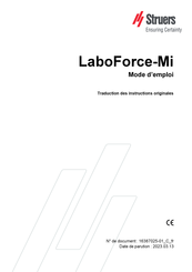 Struers LaboForce-50 Mode D'emploi