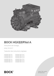 bock HGX22P/160-4 A Instructions De Montage