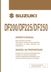 Suzuki DF250 Manuel Du Propriétaire