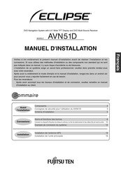 Fujitsu Ten Eclipse AVN51D Manuel D'installation