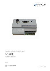 Inficon IC1000 Traduction Du Mode D'emploi Original