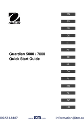 OHAUS Guardian 5000 Guide De Démarrage Rapide