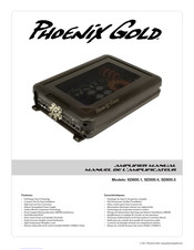 Phoenix Gold SD600.1 Manuel