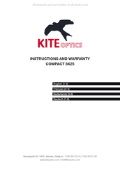 Kite Optics COMPACT 8X25 Manuel D'instructions