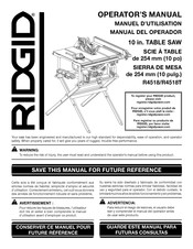 RIDGID R4518 Manuel D'utilisation