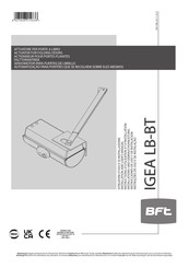 BFT IGEA LB-BT Instructions D'utilisation Et D'installation