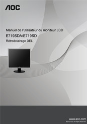 AOC E719SDA Manuel De L'utilisateur