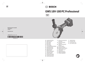 Bosch GWS 18V-180 PC Professional Notice Originale