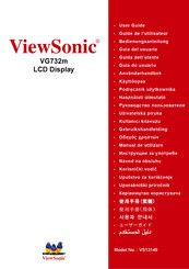 ViewSonic VG732m Guide De L'utilisateur