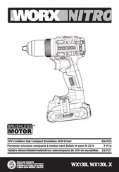 Worx Nitro WX130L.X Manuel D'instructions