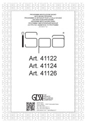 Gessi iSpa 41126 Instructions D'installation