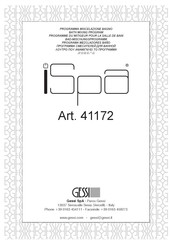 Gessi iSpa 41172 Instructions D'installation