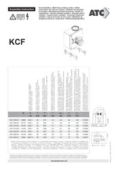 ATC KCF 315 E2L Instructions D'assemblage