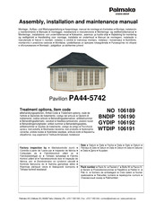Palmako 106191 Instructions D'assemblage