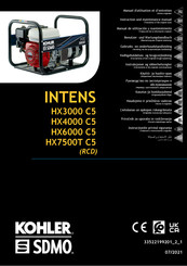 Kohler INTENS HX4000 C5 Manuel D'utilisation Et D'entretien