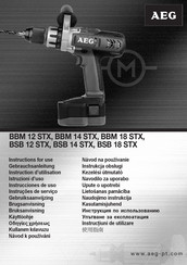 AEG BBM 12 STX Instructions D'utilisation