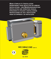 Extel WE 5004/2 BIS R1 Serie Mode D'emploi Et D'installation