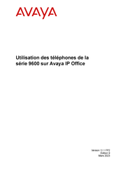 Avaya 9600 Série Utilisation