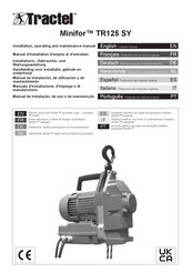 Tractel Minifor TR125 SY Manuel D'installation, D'emploi Et D'entretien