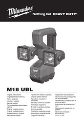 Milwaukee M18 UBL Notice Originale