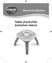 VTech baby Table d'activites evolutive nature Manuel D'utilisation