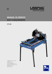 Lissmac DTS 401 Manuel De Service