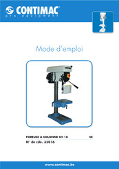 Contimac CH 18 Mode D'emploi