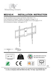 Mounting Dream MD2163-K Mode D'emploi