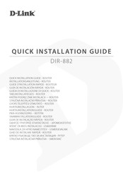 D-Link DIR- 882 Guide D'installation Rapide