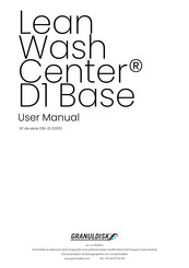 GRANULDISK Lean Wash Center D1 Base Mode D'emploi